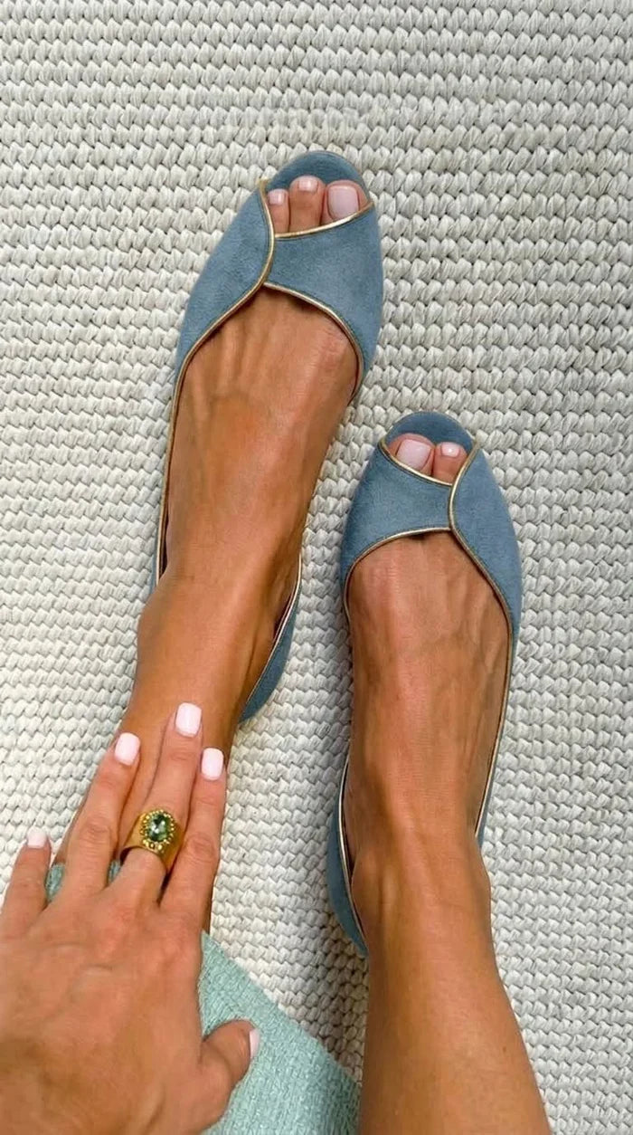 EVELYN | D'Orsay Ballerinas mit Offener Spitze