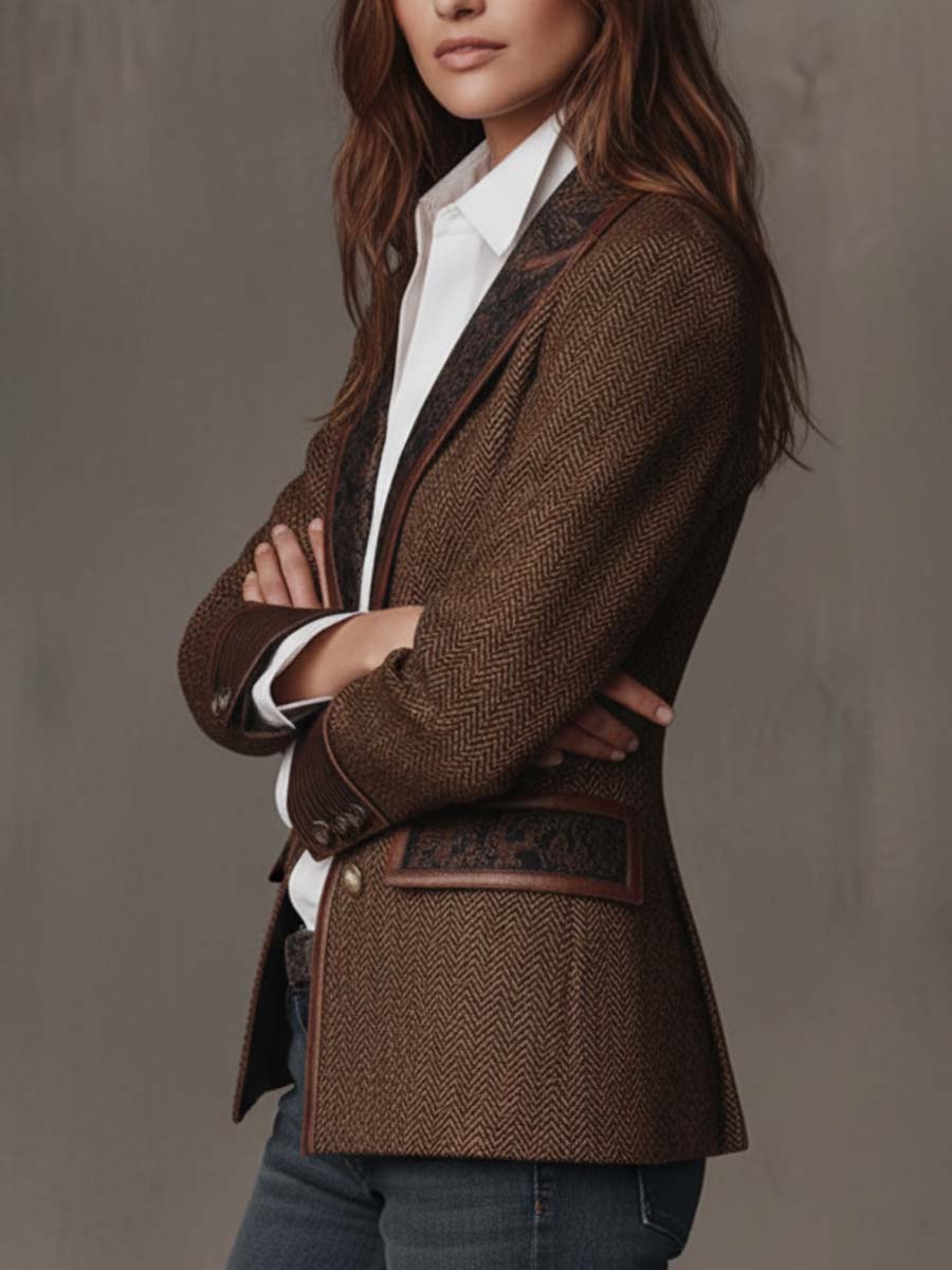 Gisèle | Blazer mit Chevron-Muster