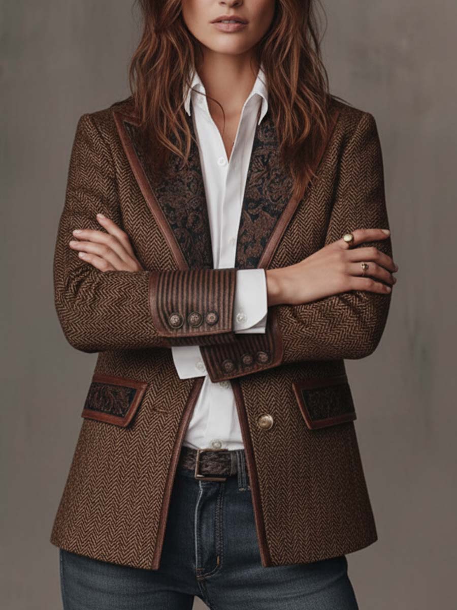 Gisèle | Blazer mit Chevron-Muster