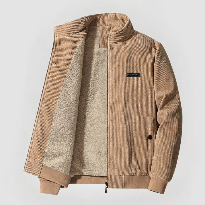 David™ | Warme klassische Cordjacke mit Fleece-Futter