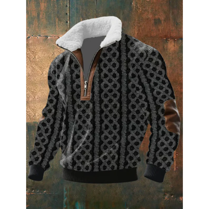 Ettiene | Fleece-Pullover mit Reißverschluss und hohem Kragen