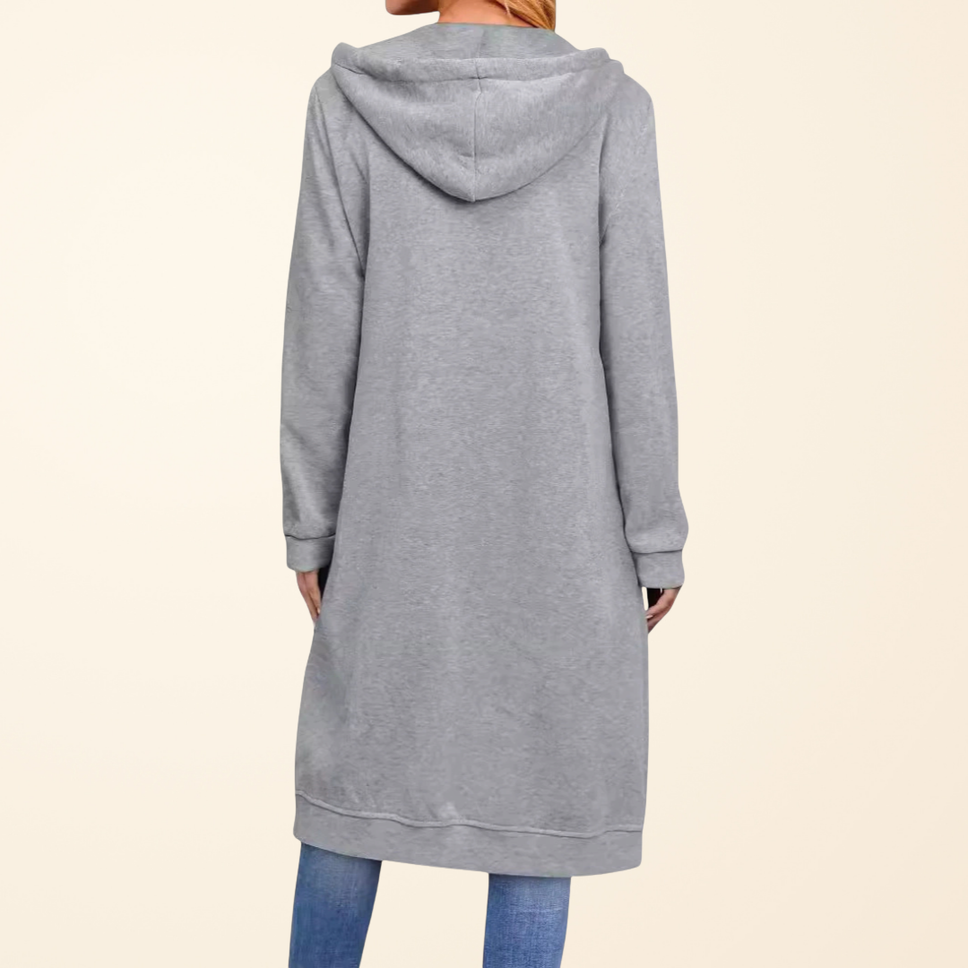 Brixley™ | Langer Cardigan mit Reißverschluss