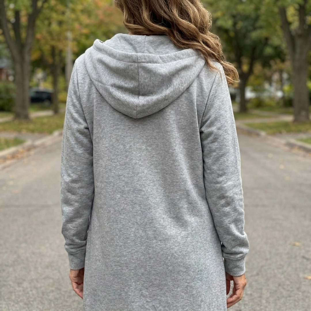 Brixley™ | Langer Cardigan mit Reißverschluss