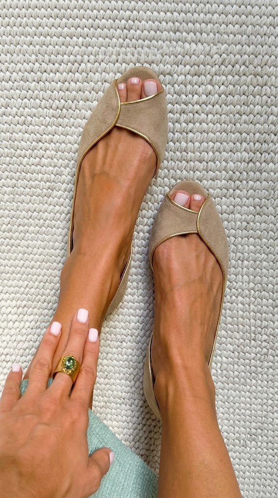 EVELYN | D'Orsay Ballerinas mit Offener Spitze
