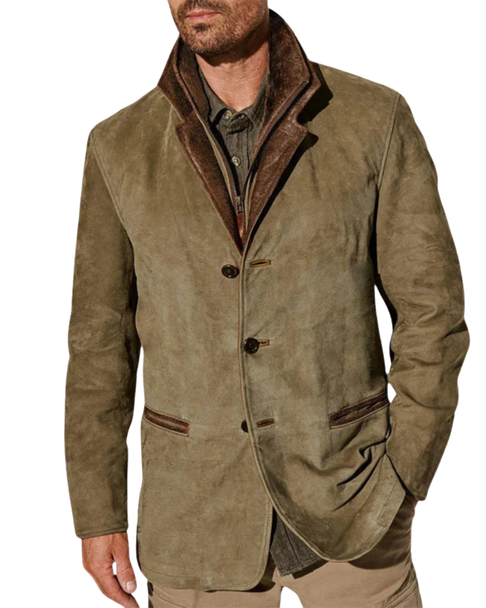 Arthur™ | Vintage Wildleder-Look Schichten Blazer Jacke