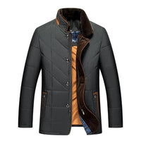 Charles™ | Warme Vintage Steppjacke mit Fellkragen