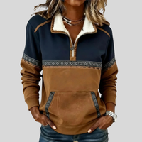 Alvette™ | Sherpa Kragen Half-Zip Pullover