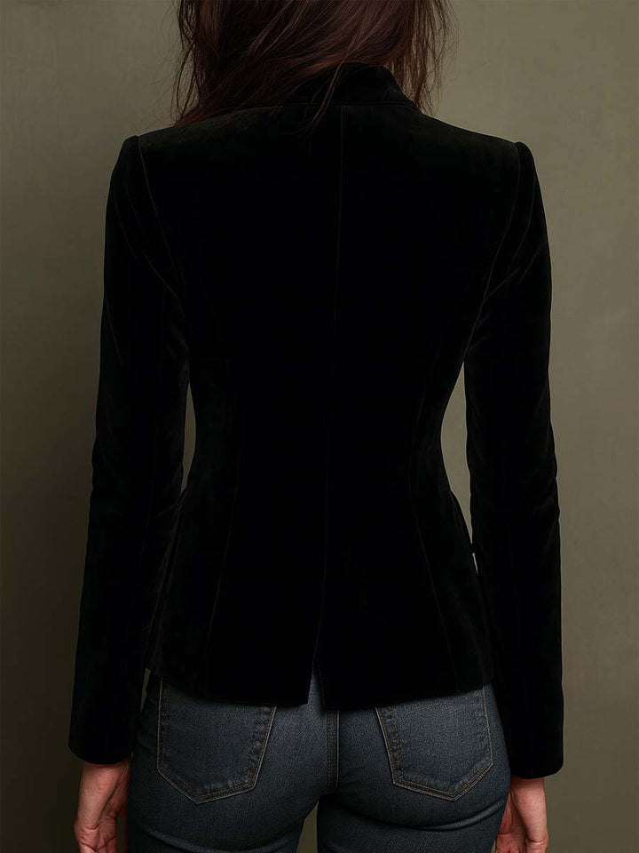 Apolline | Bestickter Blazer mit bunten Blumen