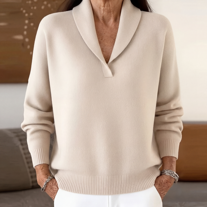 Clarissa | Der verzeihende V-Ausschnitt Pullover