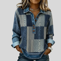 Meridell™ | Farbblock Druck Pullover