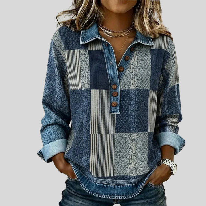 Meridell™ | Farbblock Druck Pullover