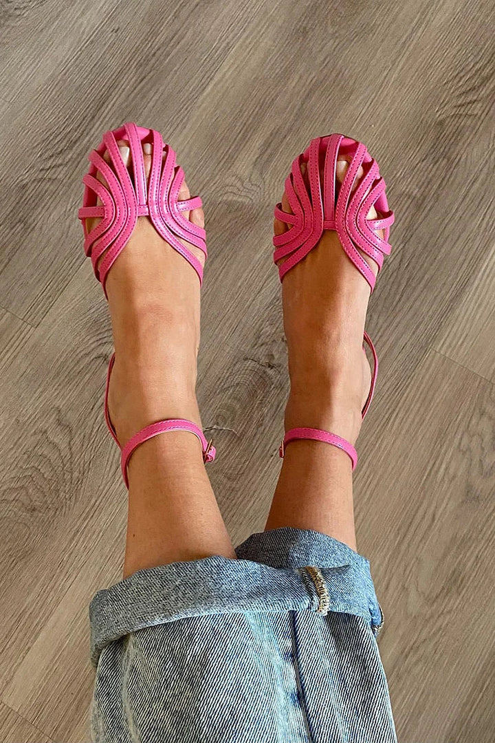 RUTH | Runde Zehen Sandalen mit Riemen