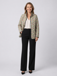DELACROIX | Gepolsterte Jacke mit Blumenmuster Amélie