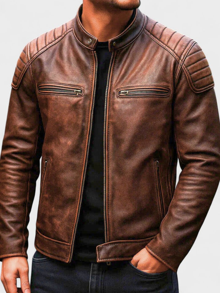 Ted™ | Vintage Abgenutzte Café Racer Jacke