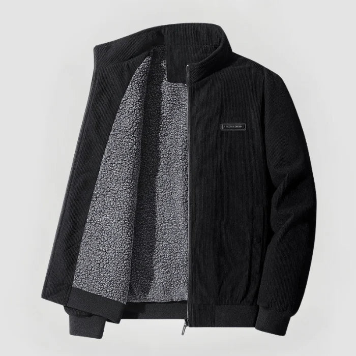 Carl™ | Warme klassische Fleecegefütterte Cordjacke