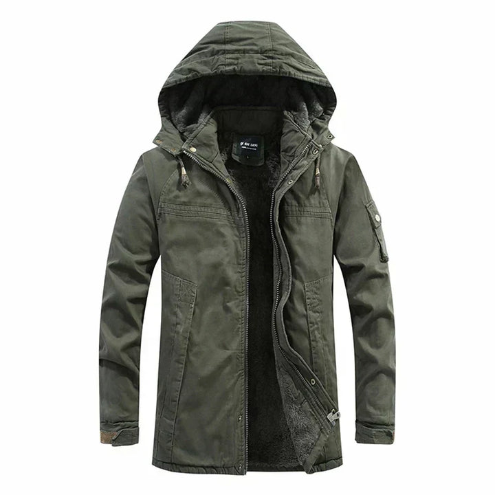 James™ | Warme Fleecegefütterte Kapuzenparka-Jacke