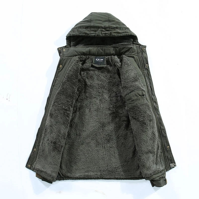 James™ | Warme Fleecegefütterte Kapuzenparka-Jacke
