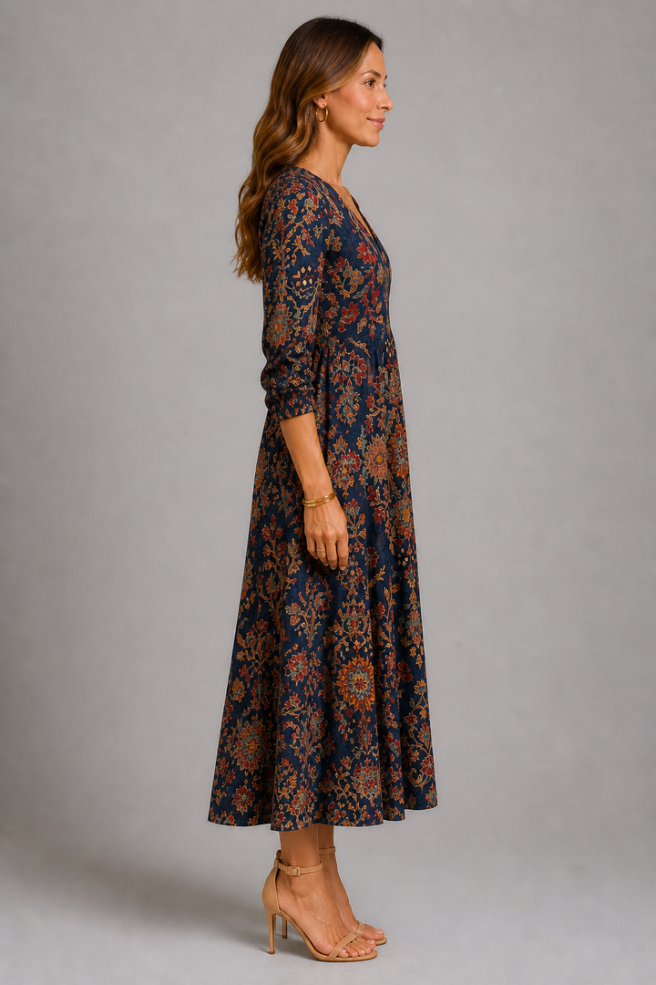 Herbstrose Kleid