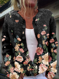 Kivara™ | Vintage Blumen Cardigan