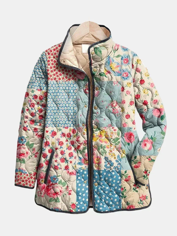 DELACROIX | Gepatchte Blütensteppjacke Chloé