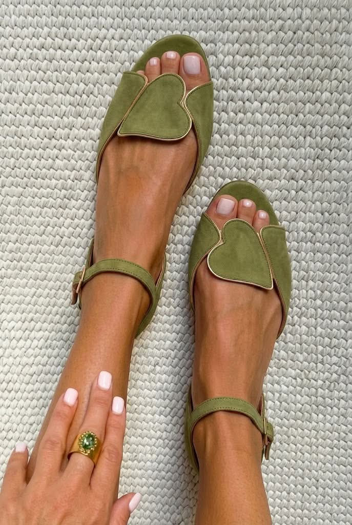 CORA | Herzmotiv Riemchensandalen