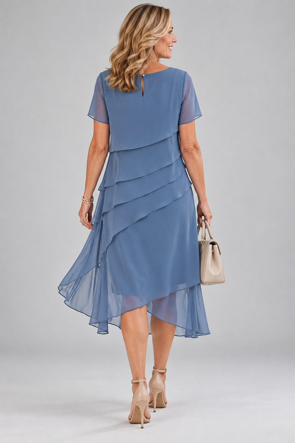 Juliette Fließendes Midi Kleid