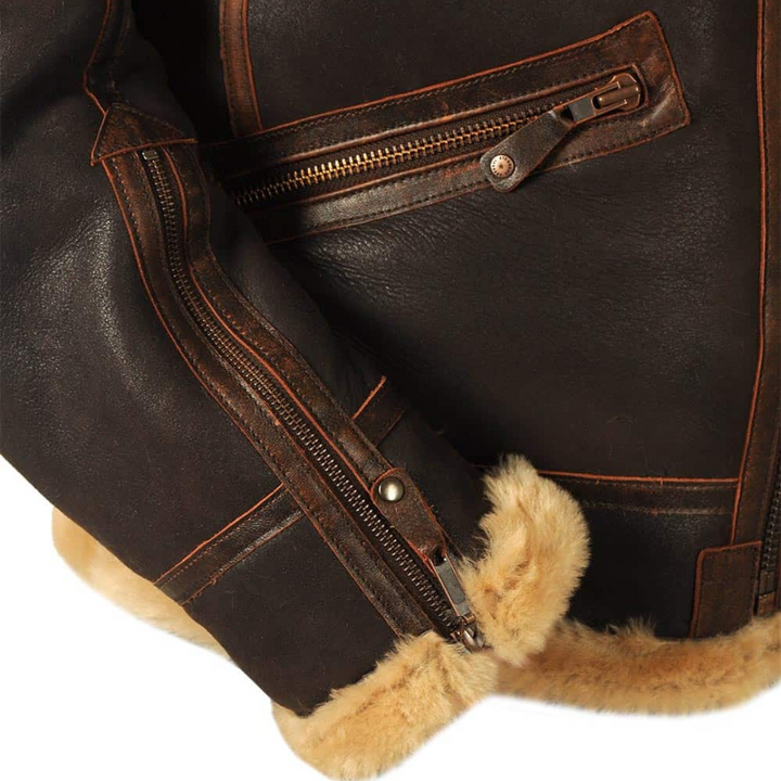 Harold™ | Heritage Shearling Pilotjacke
