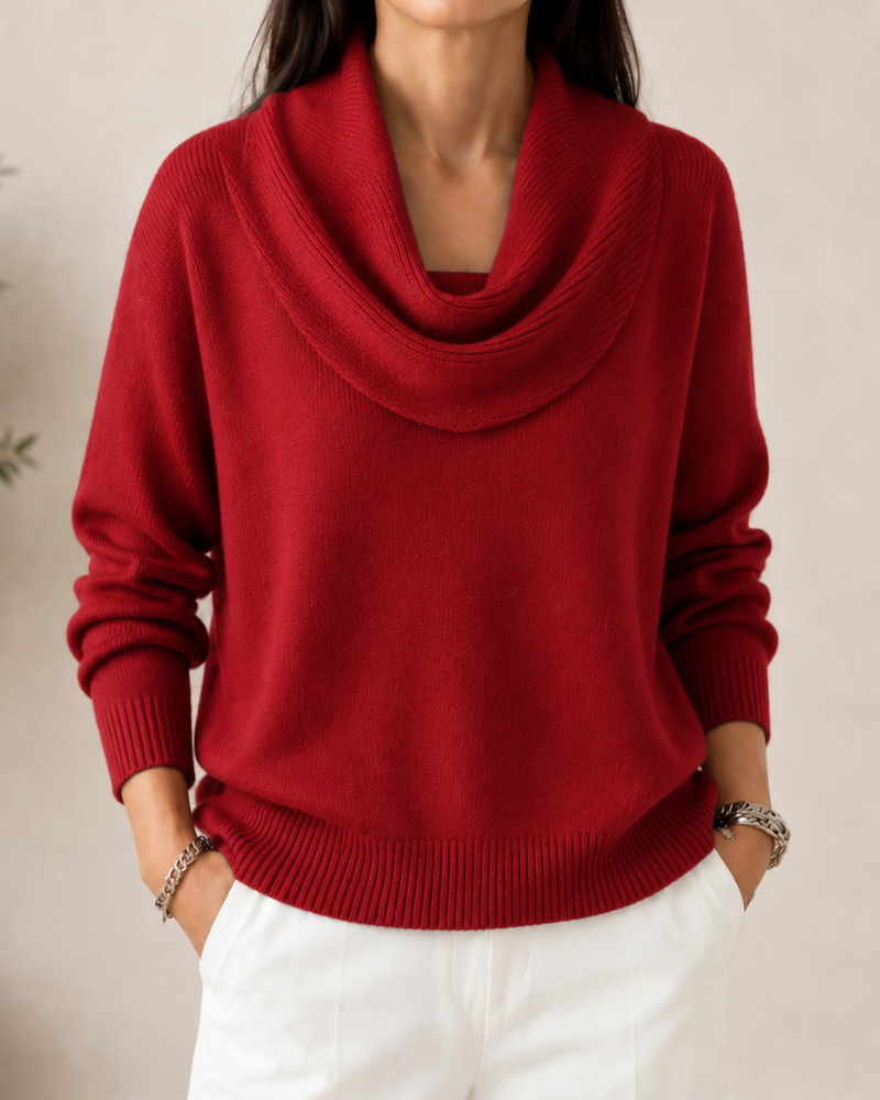Caralina™ | Eleganter Pullover mit Stehkragen