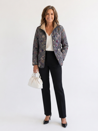 DELACROIX | Daunenjacke mit Trockenblumen Nathalie