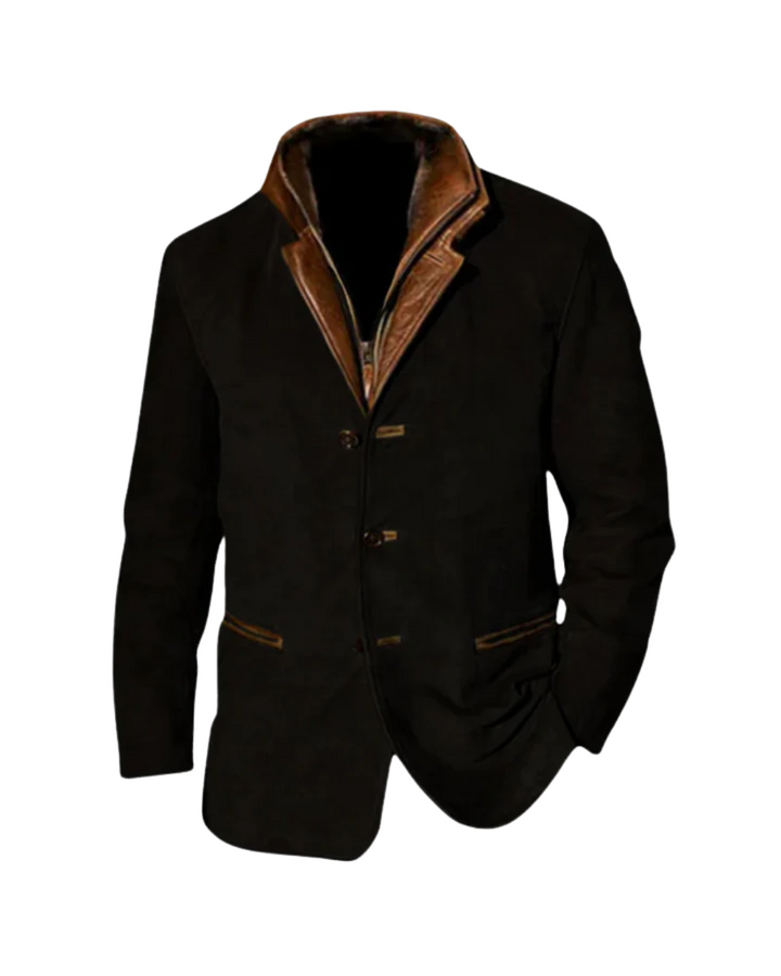 Arthur™ | Vintage Wildleder-Look Schichten Blazer Jacke