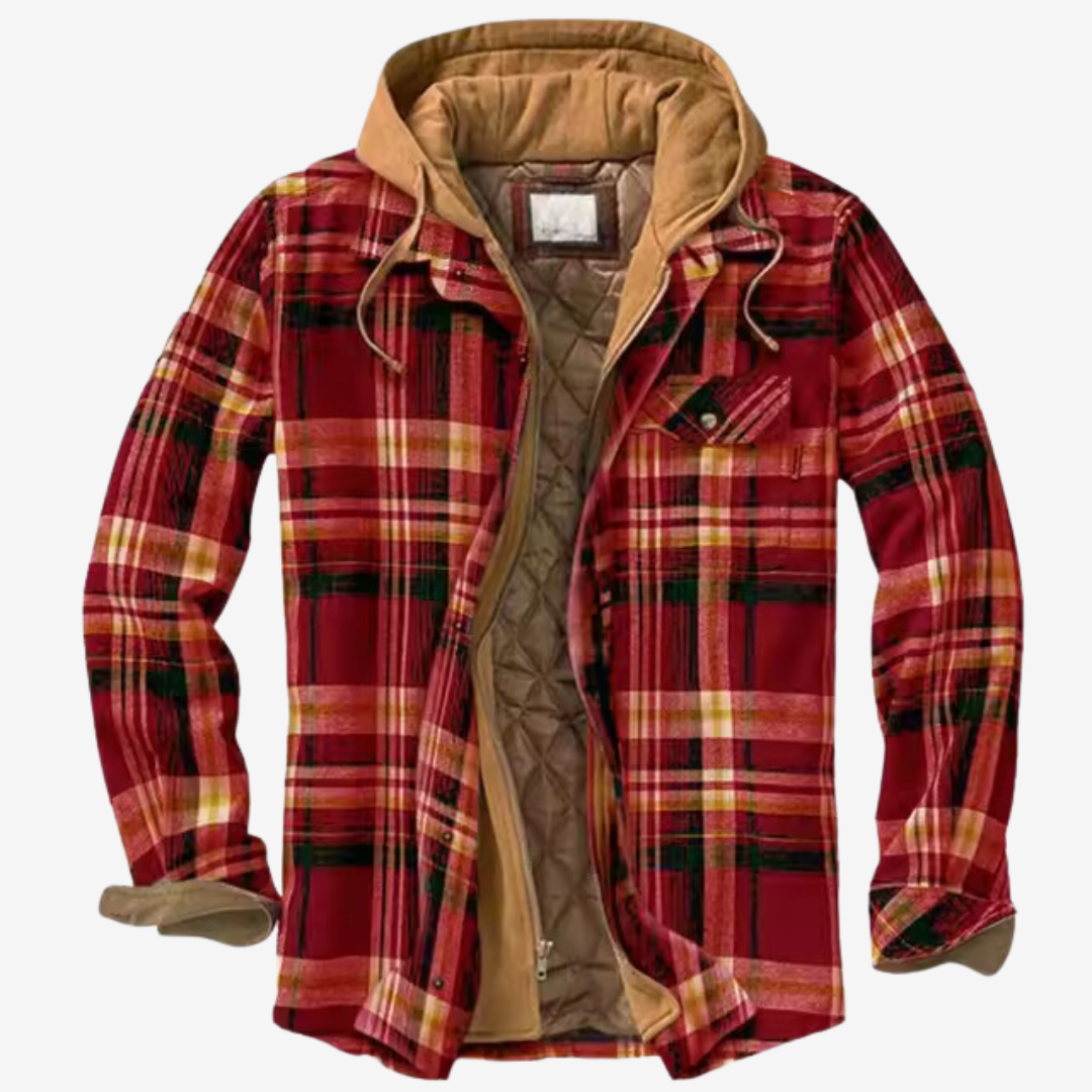 Henry™ | Warme Vintage Flanell-Hoodie-Jacke