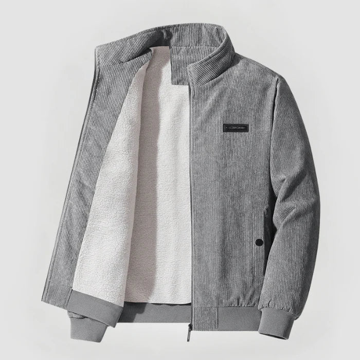 David™ | Warme klassische Cordjacke mit Fleece-Futter