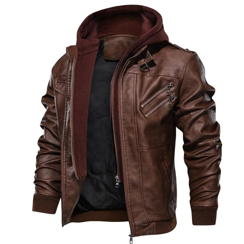 Dale™ | Klassische Kapuzen-Bikerjacke