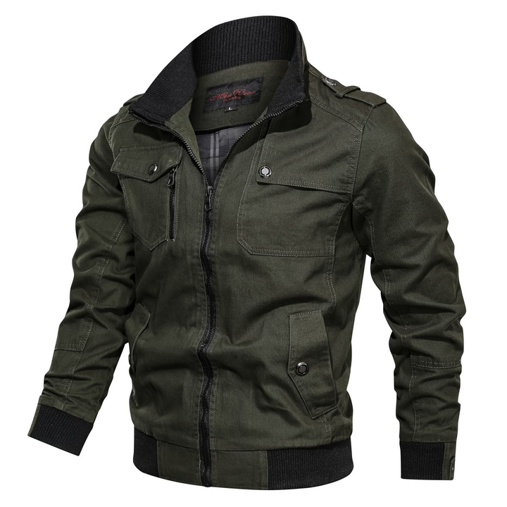Roger™ | Klassische Bequeme Militär Cargo Jacke