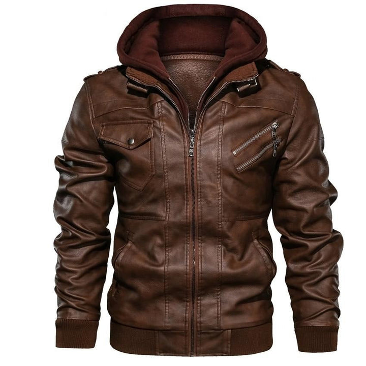 Dale™ | Klassische Kapuzen-Bikerjacke