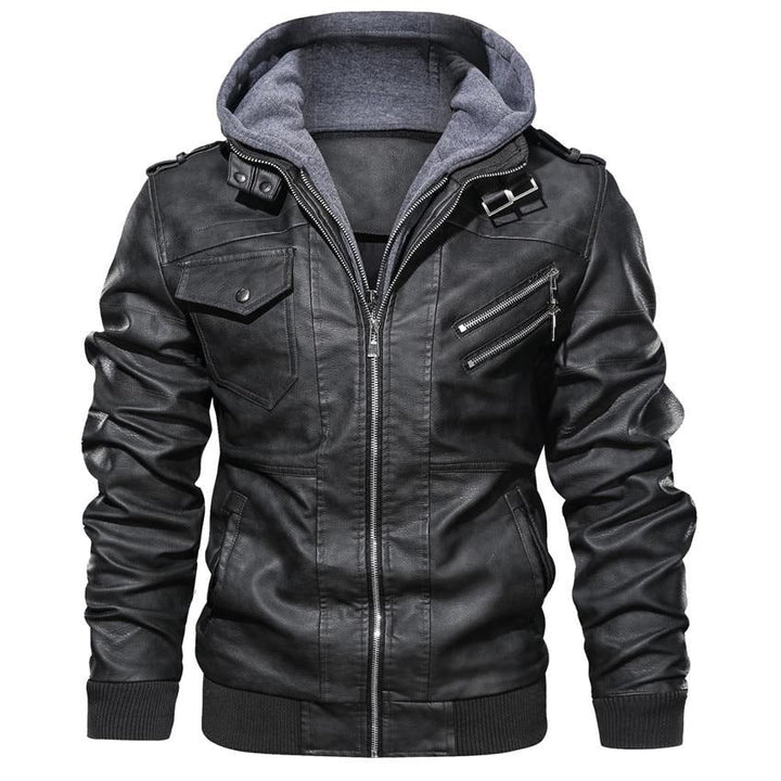Dale™ | Klassische Kapuzen-Bikerjacke