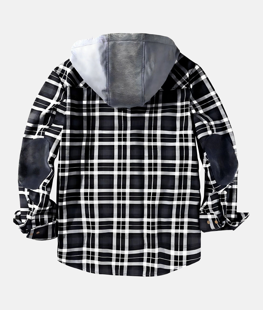 Dennis™ | Warme Sherpa-futterte Flanell-Hoodie-Jacke