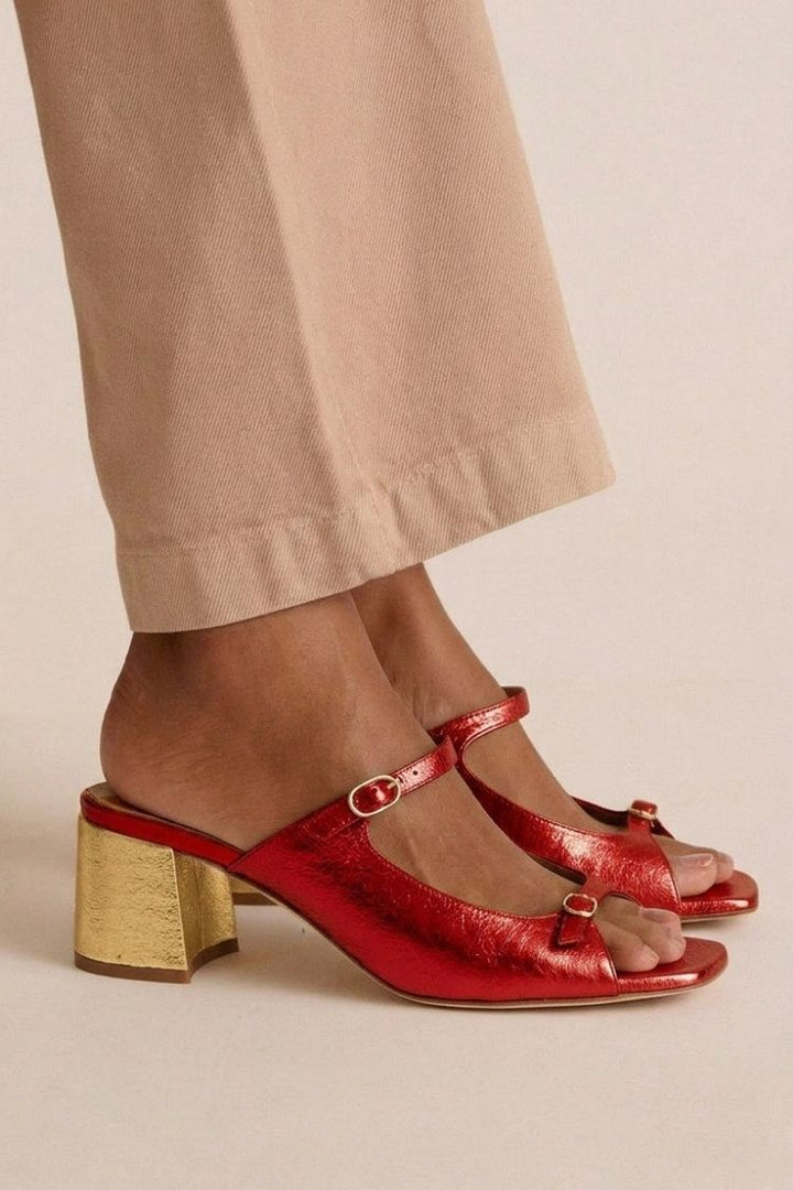RUBY | Blockabsatz Sandalen mit offener Zehe