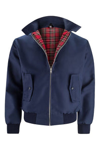 Harryson | Harrington-Jacke mit Tartan-Futter