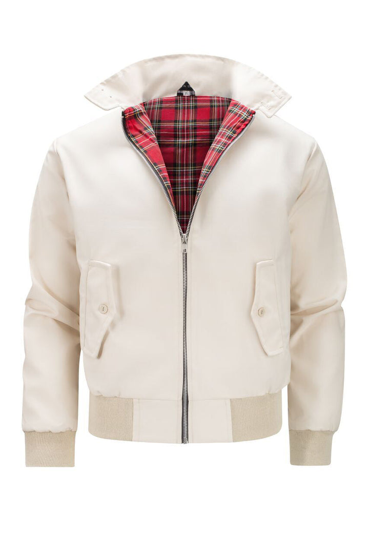 Harryson | Harrington-Jacke mit Tartan-Futter