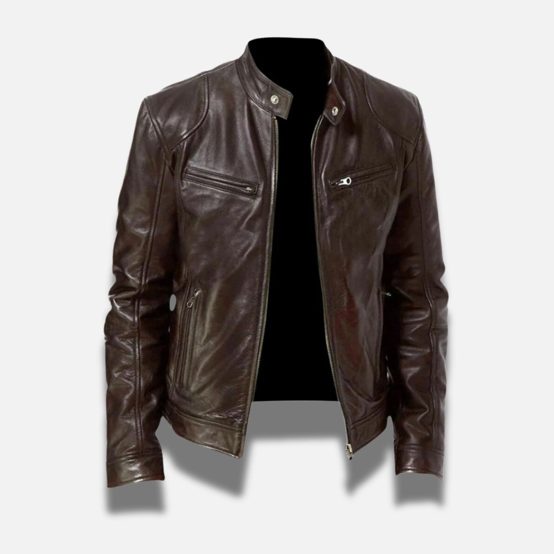 Raymond™ | Klassische Vintage Bikerjacke