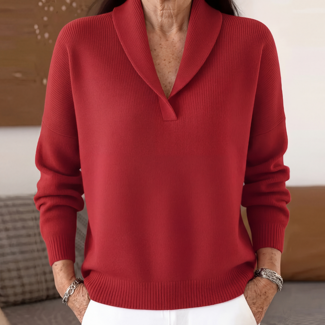 Clarissa | Der verzeihende V-Ausschnitt Pullover