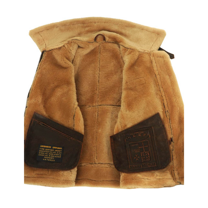 Harold™ | Heritage Shearling Pilotjacke