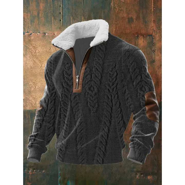Ettiene | Fleece-Pullover mit Reißverschluss und hohem Kragen