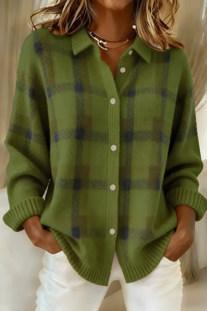 Camille™ | Karierter Cardigan