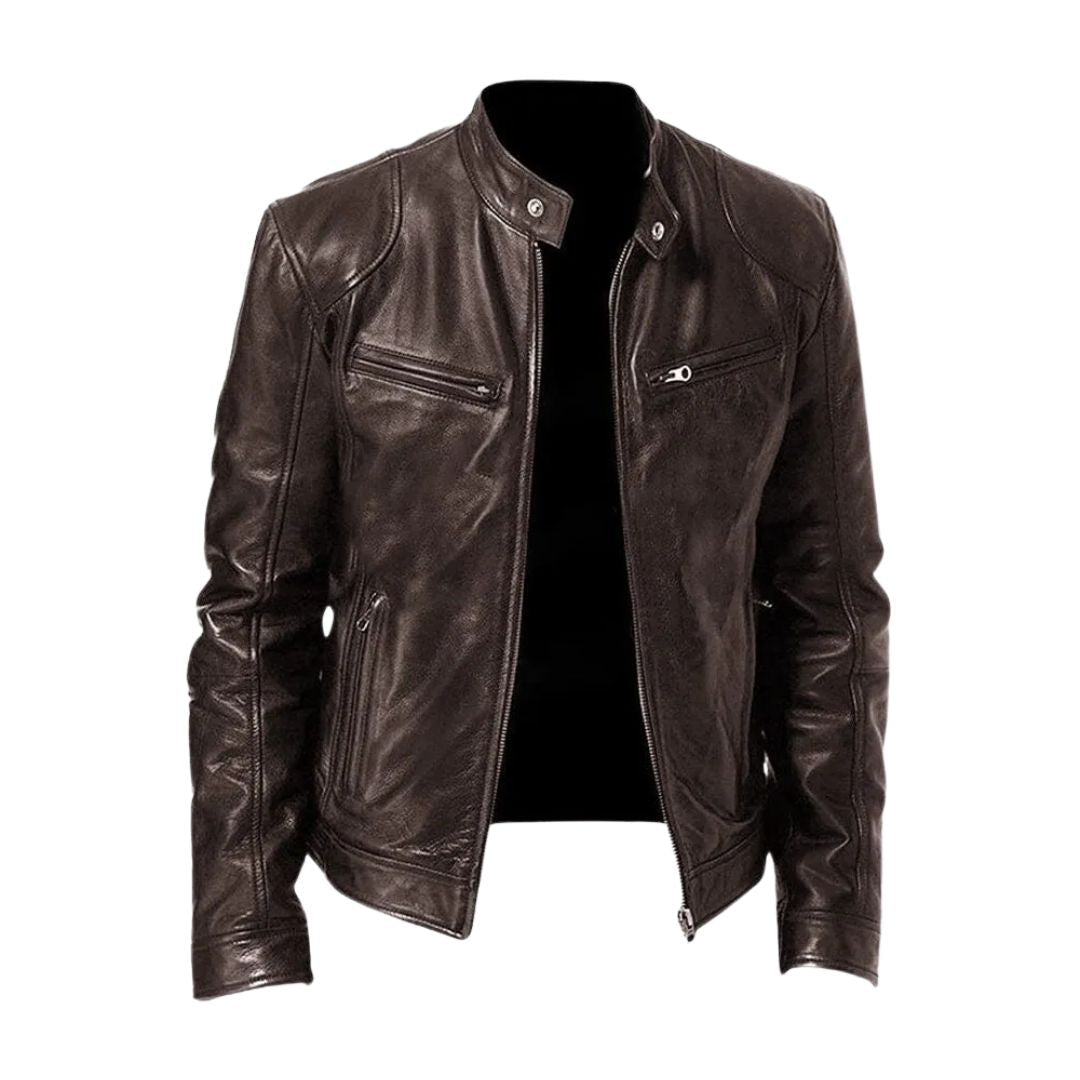 Felix™ | Lässige Lederjacke