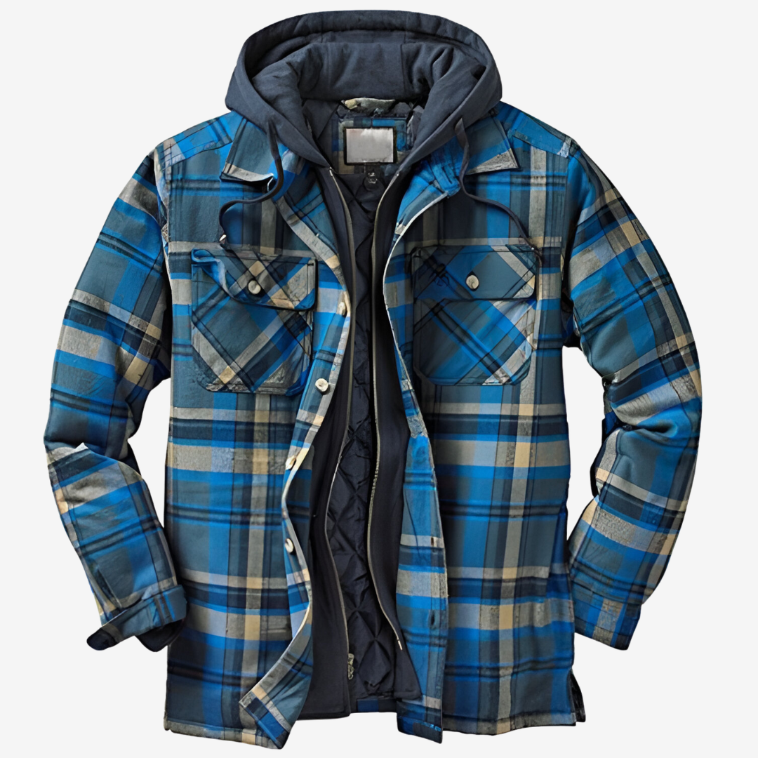 Henry™ | Warme Vintage Flanell-Hoodie-Jacke