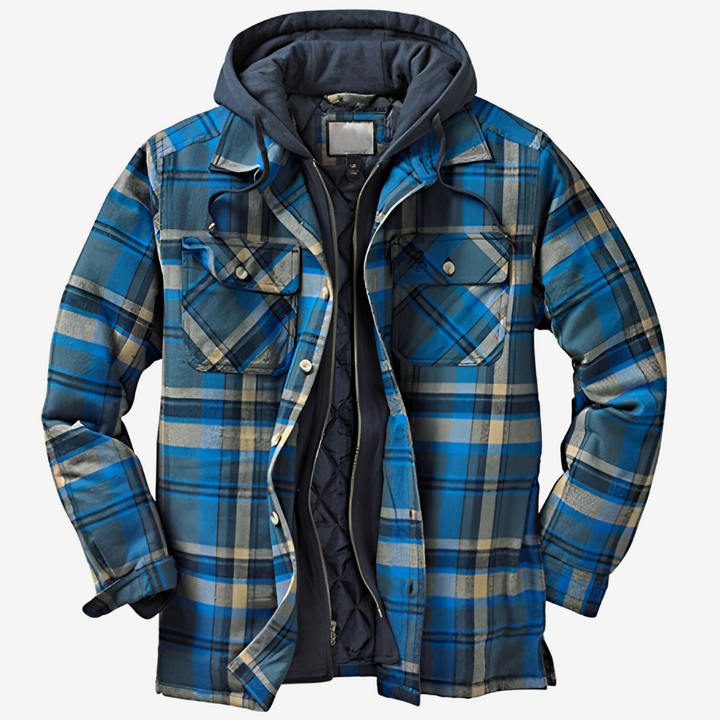 Henry™ | Warme Vintage Flanell-Hoodie-Jacke
