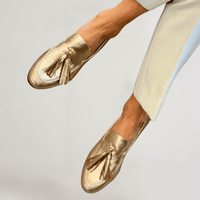 Vittoria | Mokassins in Gold für Damen