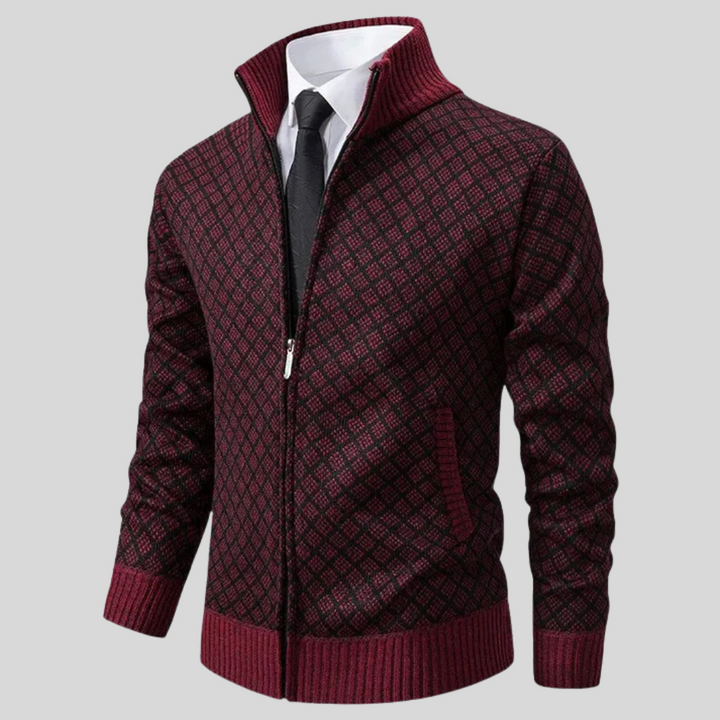 William™ | Klassischer warmer Reißverschluss-Cardigan